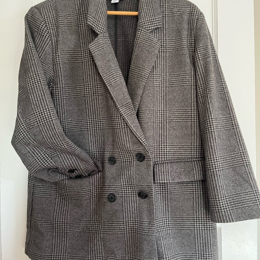 BNWT Women's houndstooth plaid blazer